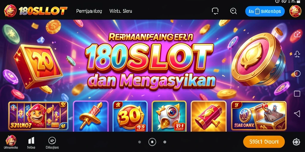 Screenshot gameplay menunjukkan kegembiraan putaran slot 180SLOT.