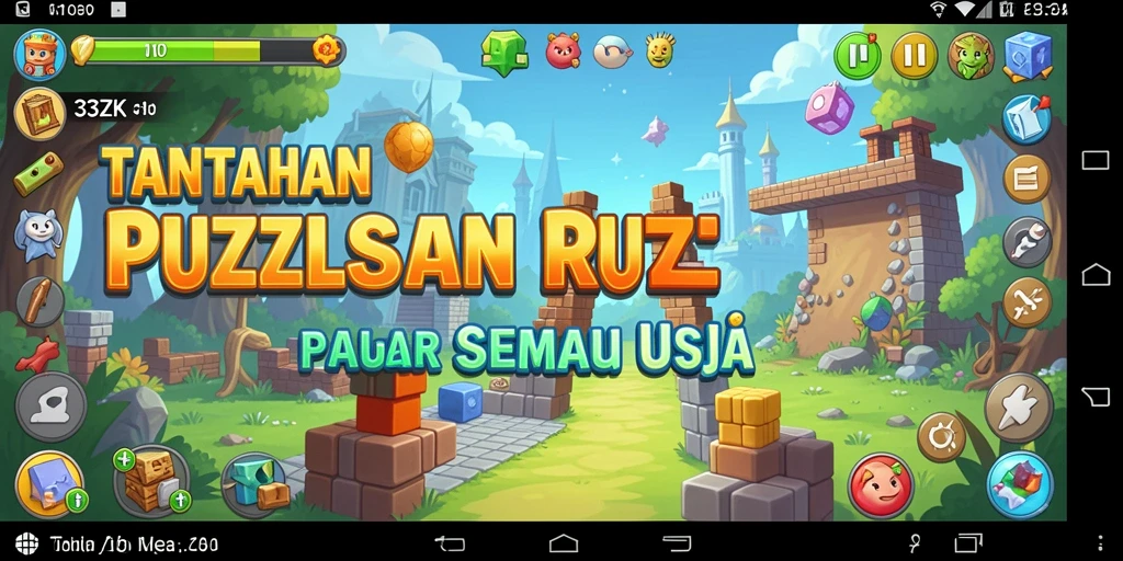 Screenshot gameplay 33ZK menampilkan tantangan puzzle yang menarik.