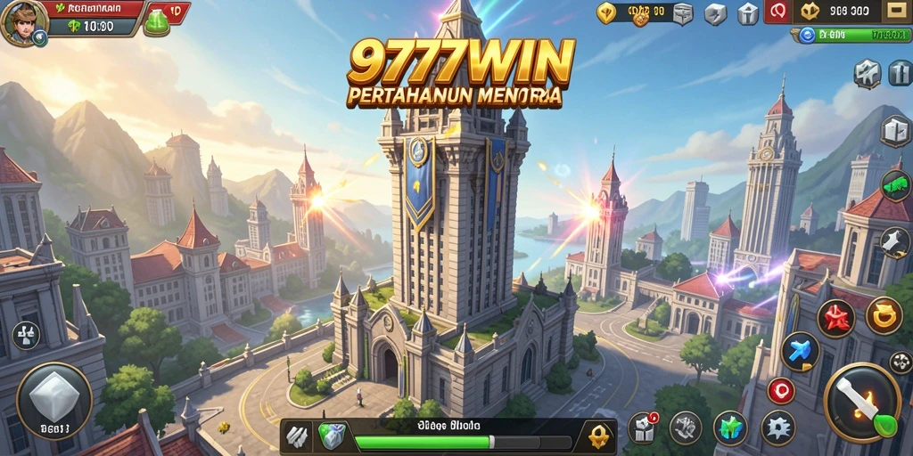 Tampilan menakjubkan dari gameplay Tower Defense di 9777WIN.