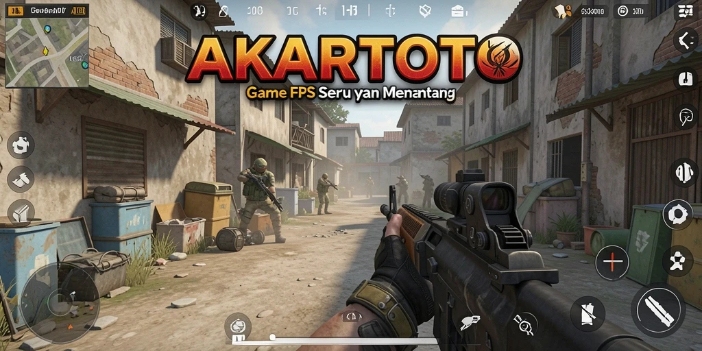 Tangkapan layar utama dari gameplay menegangkan AKARTOTO.