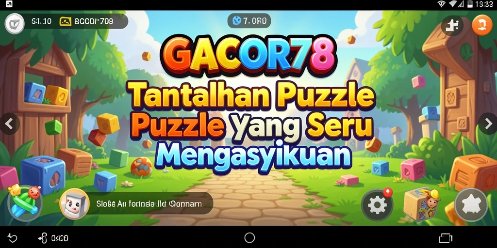 Screenshot utama GACOR78 menampilkan gameplay Puzzle yang menarik dan menantang.