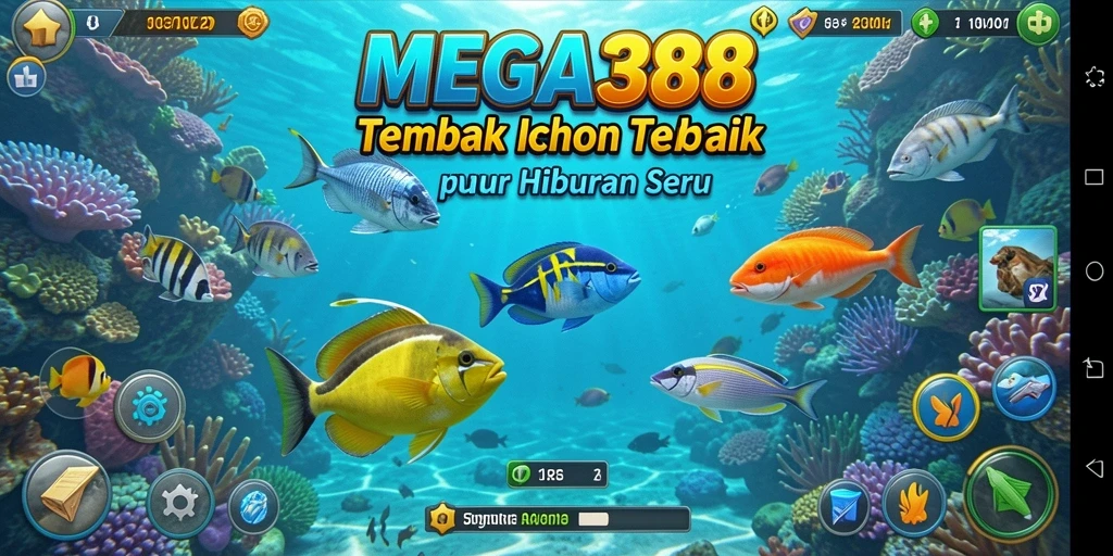 Tampilan gameplay <strong>MEGA388</strong> yang memikat saat menangkap ikan.