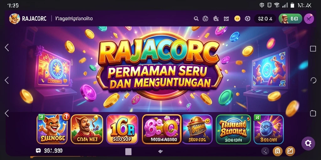 Gameplay seru dan menegangkan di RAJACORC.
