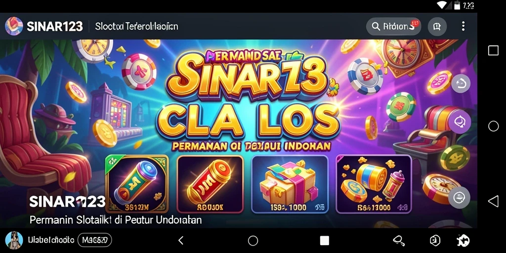 Tampilan gameplay slot SINAR123 yang seru dan memukau.